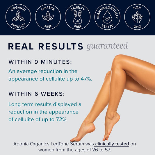 ADONIA LEGTONE – Natural cellulite cream – Organic cellulite treatment – Anti cellulite products - Soothes, relaxes, tightens, and firms the skin
